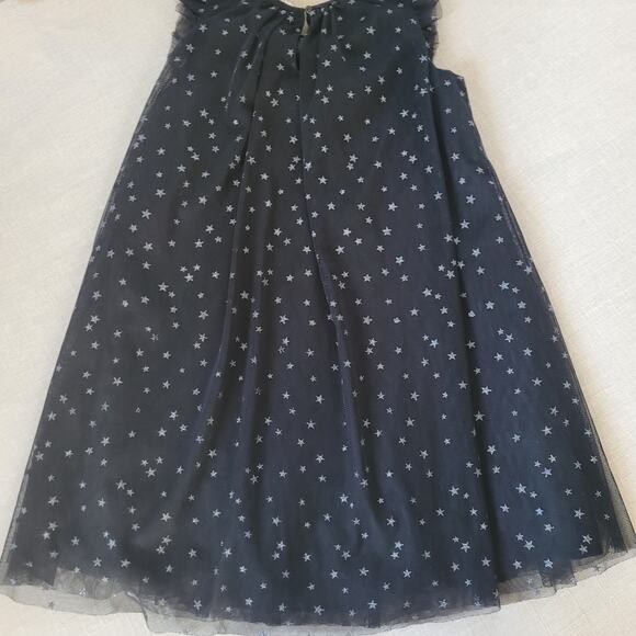 H&M Black Silver Star Print Tulle Dress - Picture 8 of 8